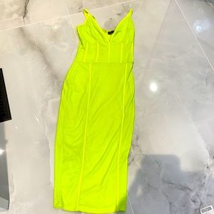 Pretty little green neon green dress worn once